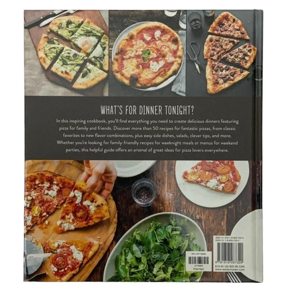Willams Sonoma Pizza Night Cookbook Hardcover Classics to Low Carb Gluten Free